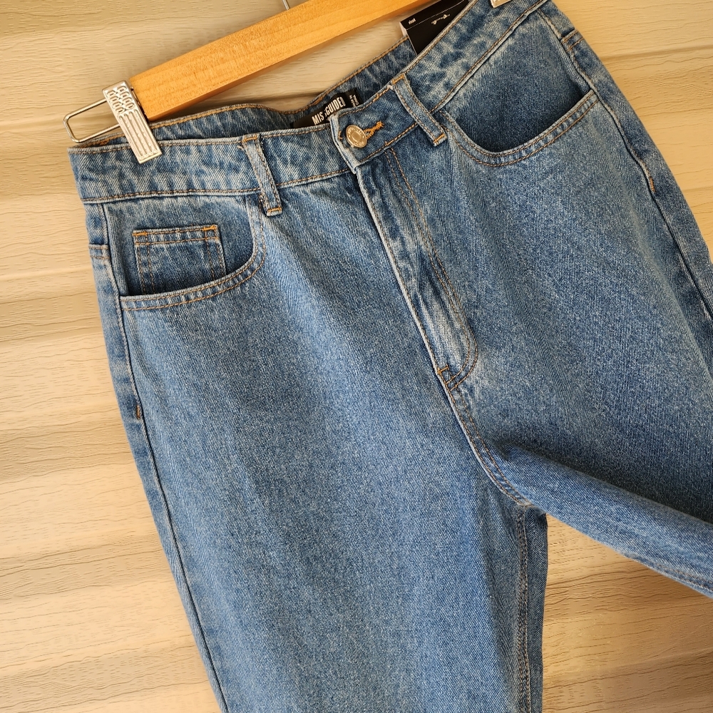 Missguided petit riot high waisted mom jeans - Picture 5 of 14